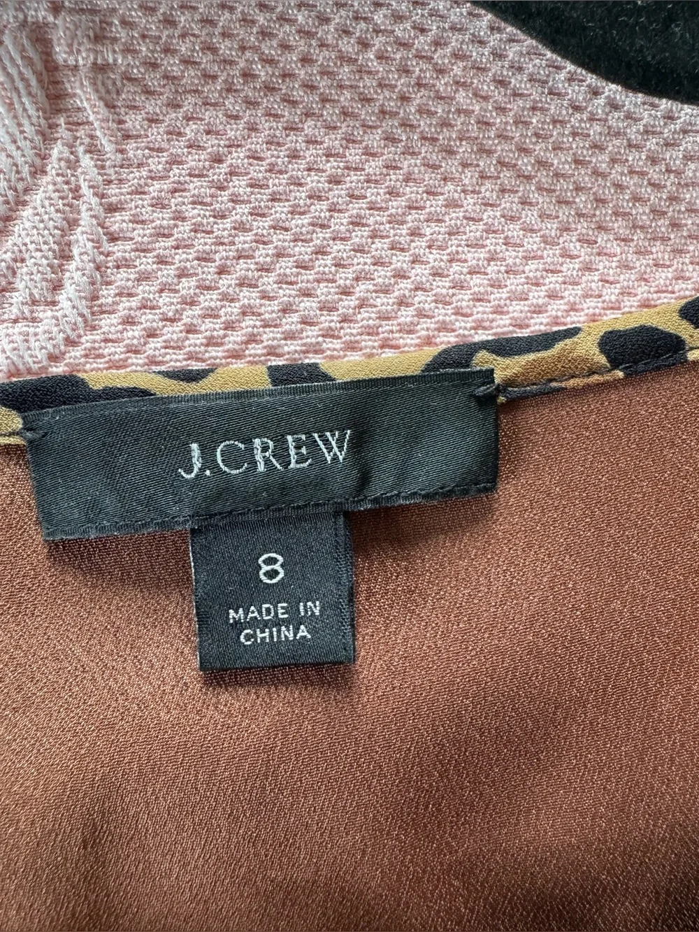 J. Crew Leopard Print Long Sleeve Pleated Midi Dress - Tan & Black
